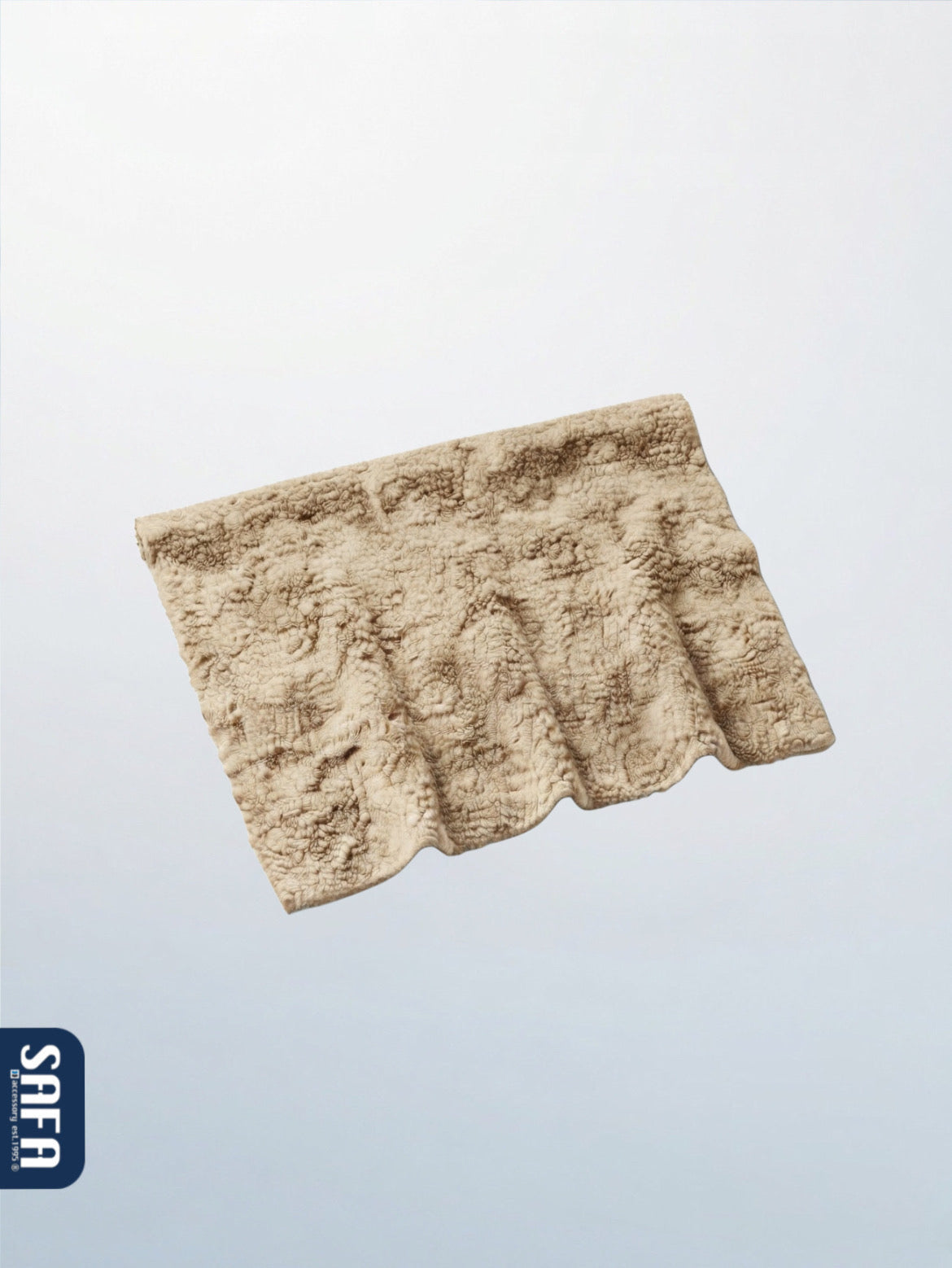 Fur and boucle fabric