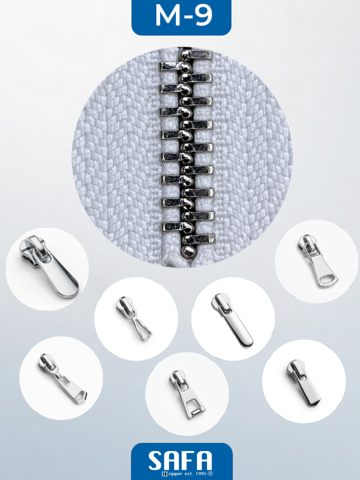 Metal zippers N5 (N5) (closed)