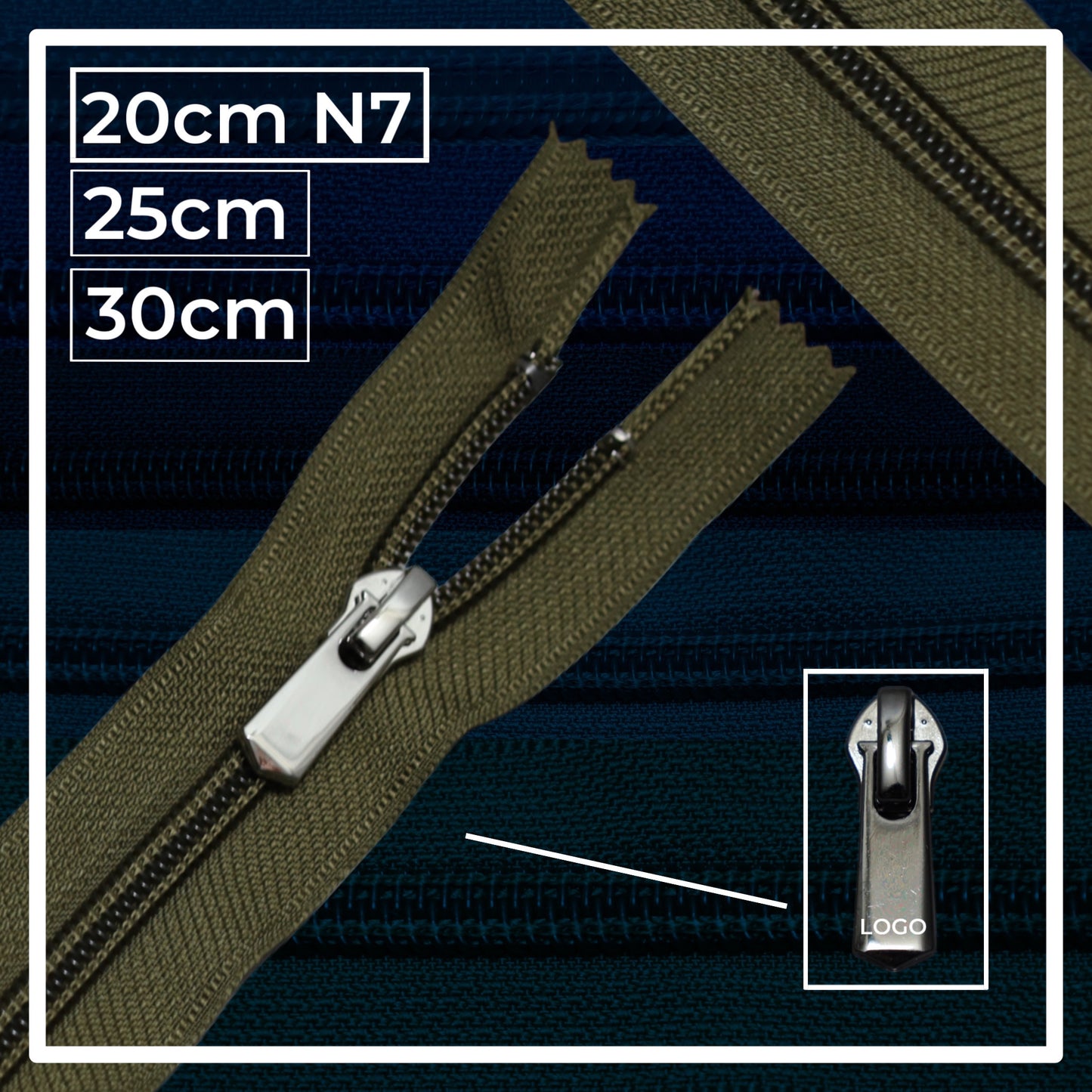 Nylon zippers N7 (N7) (closed)