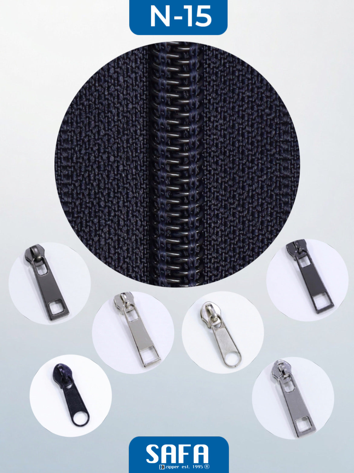 Nylon N3 N5 N7 N8 N10 long chain zippers