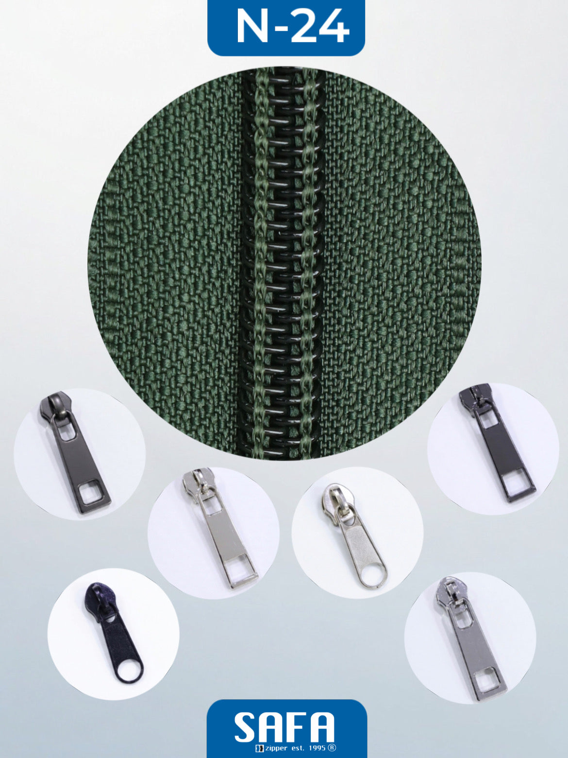 Nylon N3 N5 N7 N8 N10 long chain zippers
