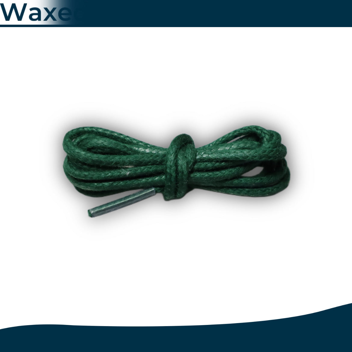 Waxed round shoelaces