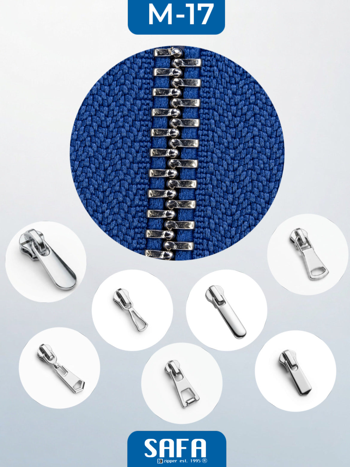 Metal zippers N5 (N5) (closed)