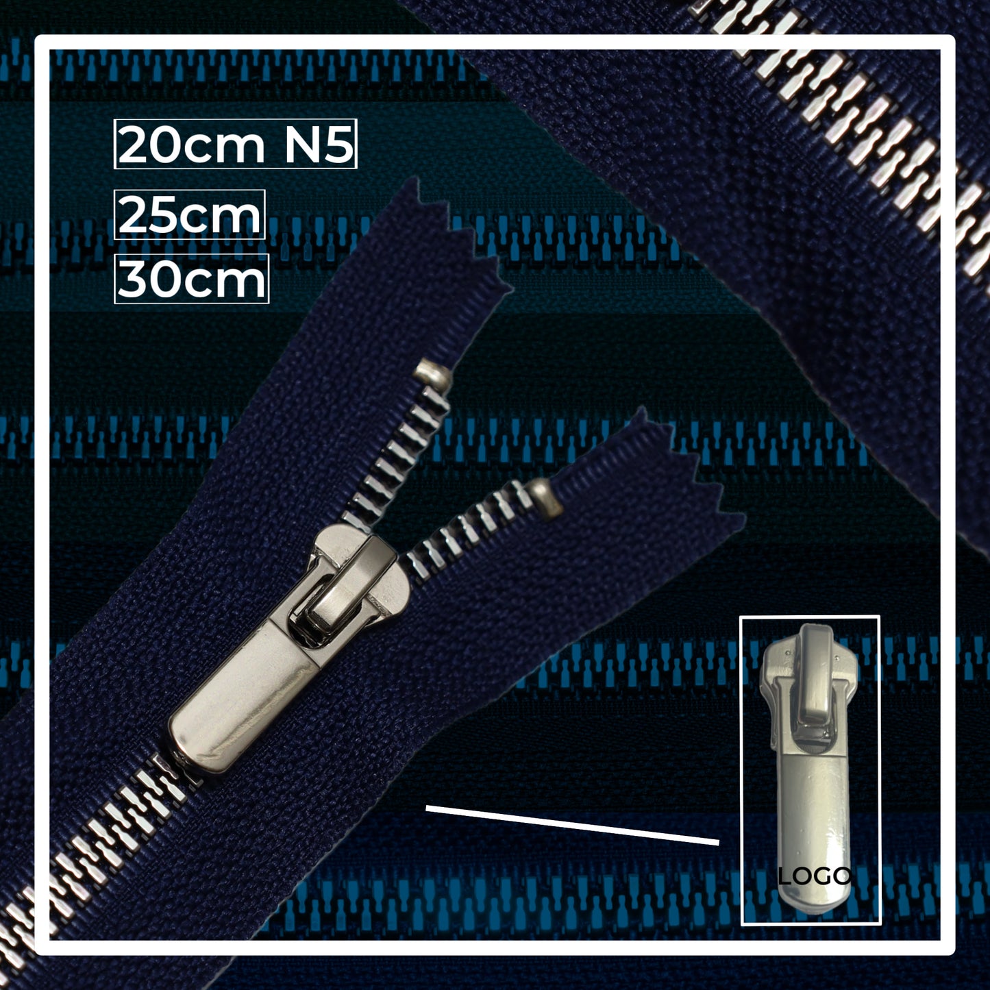 Plastic zippers N5 (N5) (closed)