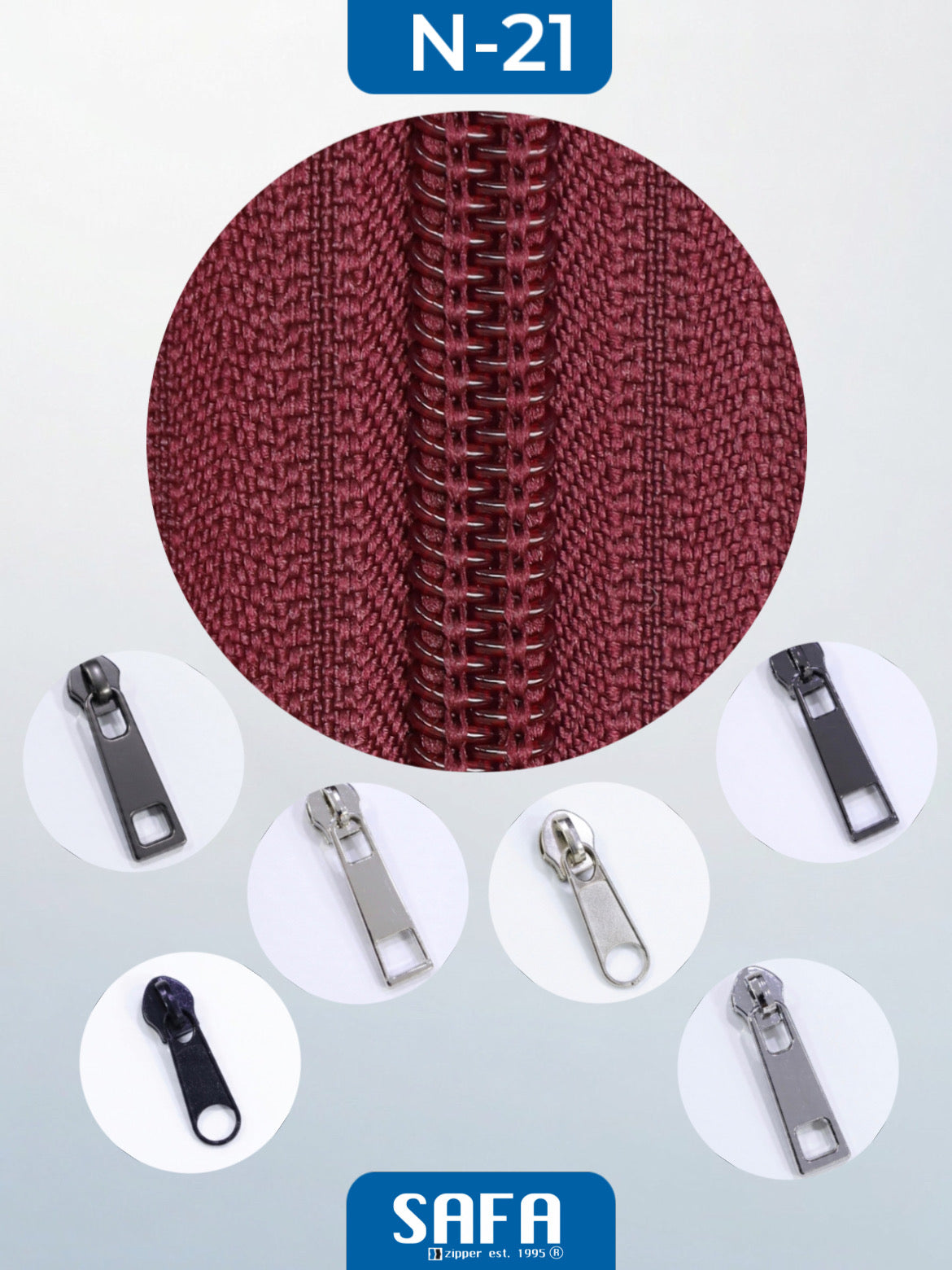 Nylon N3 N5 N7 N8 N10 long chain zippers