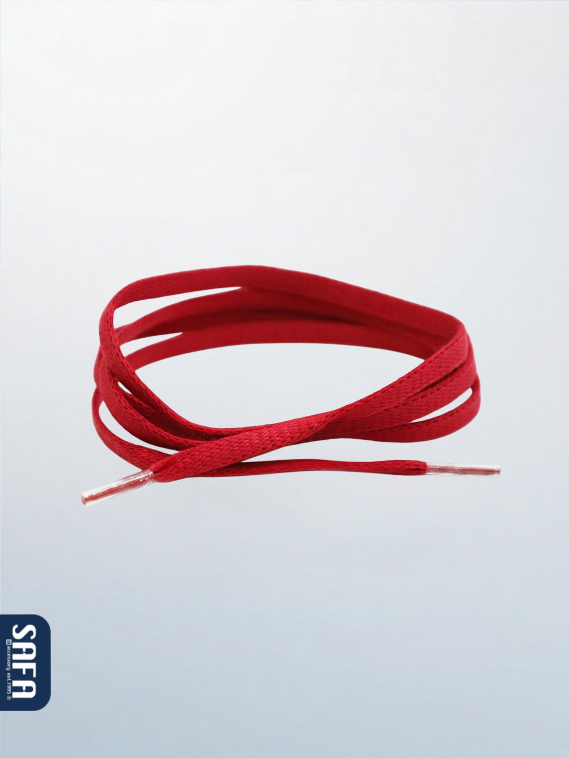 Waxed flat shoelaces