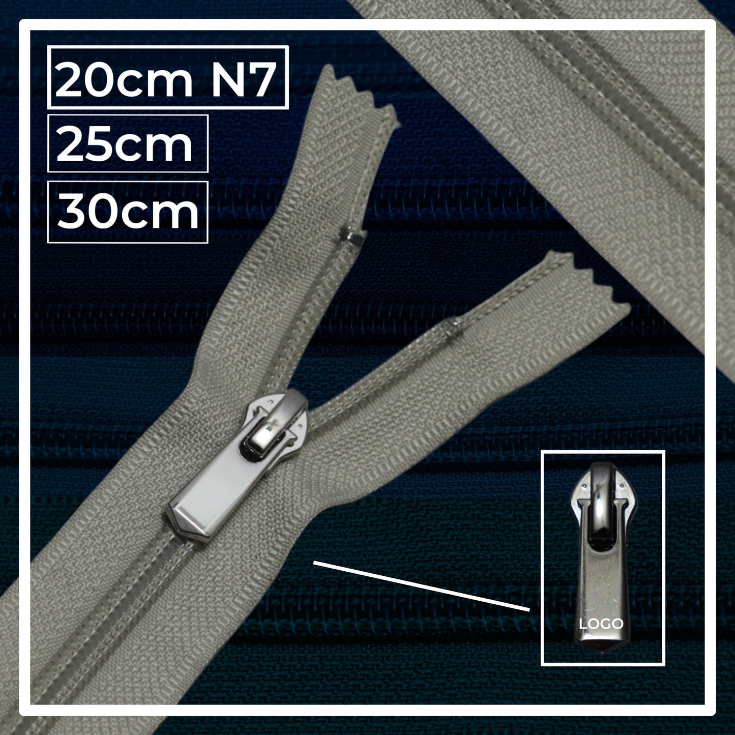 Nylon zippers N7 (N7) (closed)