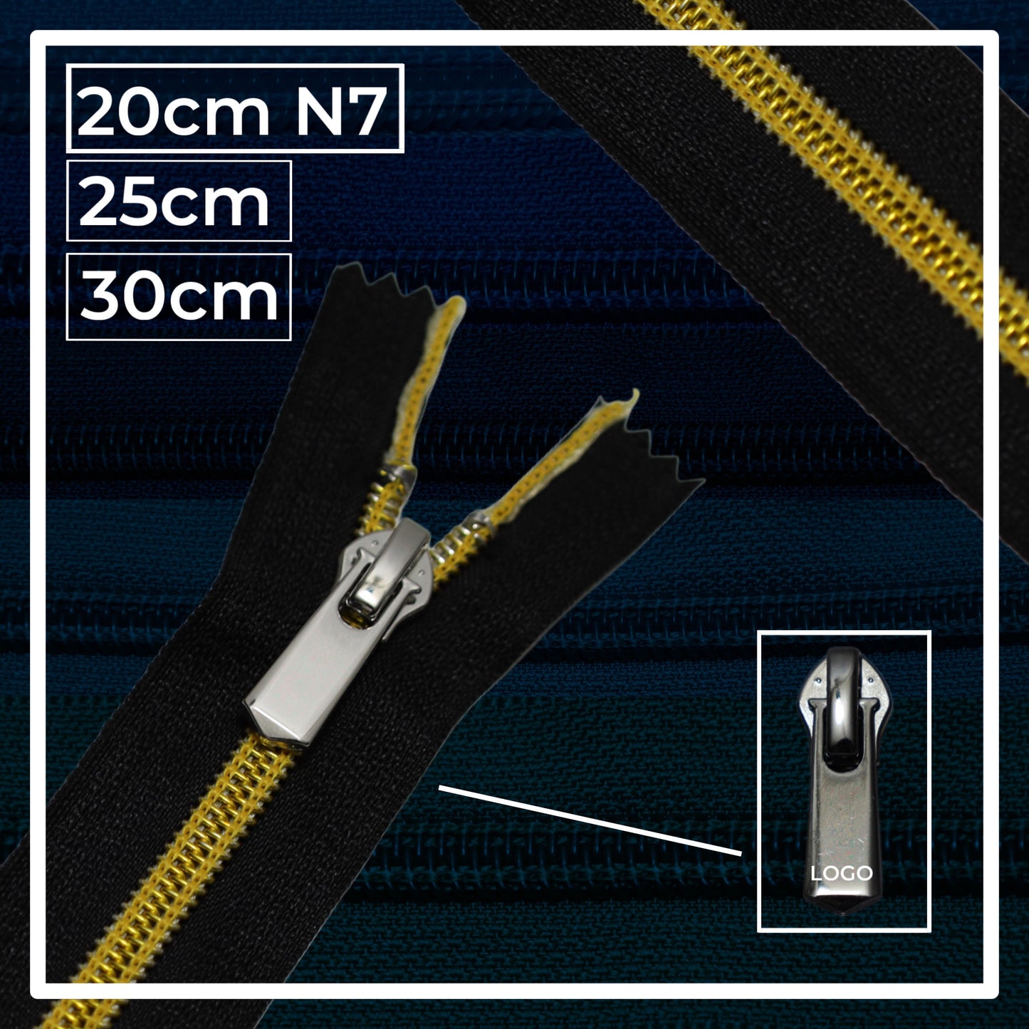 Nylon zippers N7 (N7) (closed)