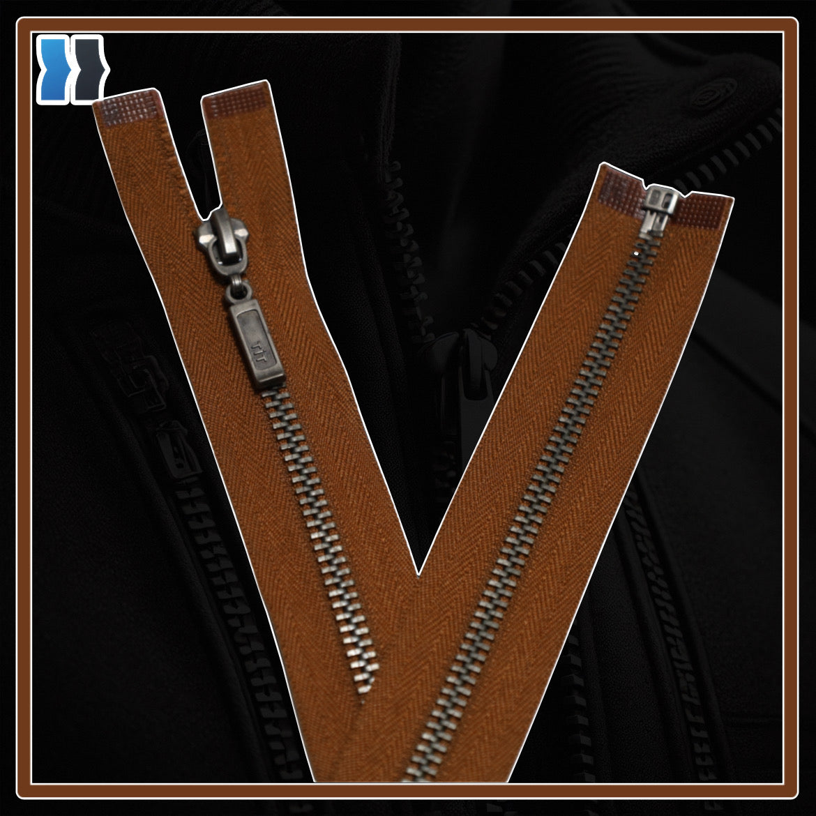 Metal zippers for jackets and clothes (from 5 cm to 75 cm)