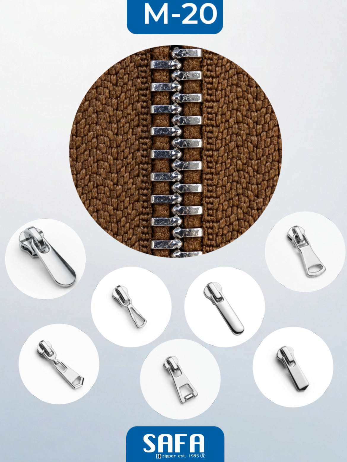 Metal zippers N5 (N5) (closed)