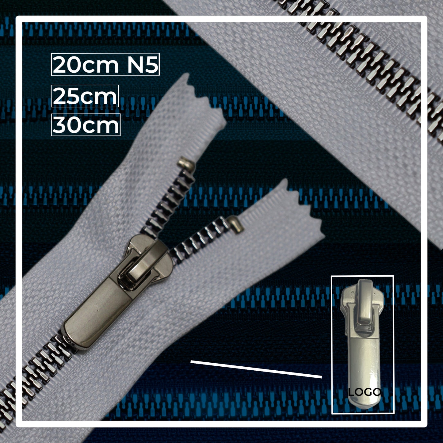 Plastic zippers N5 (N5) (closed)