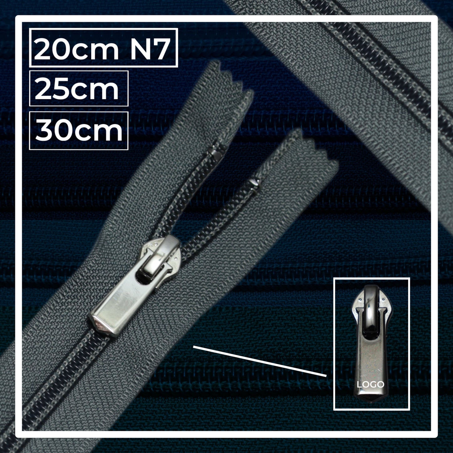 Nylon zippers N7 (N7) (closed)