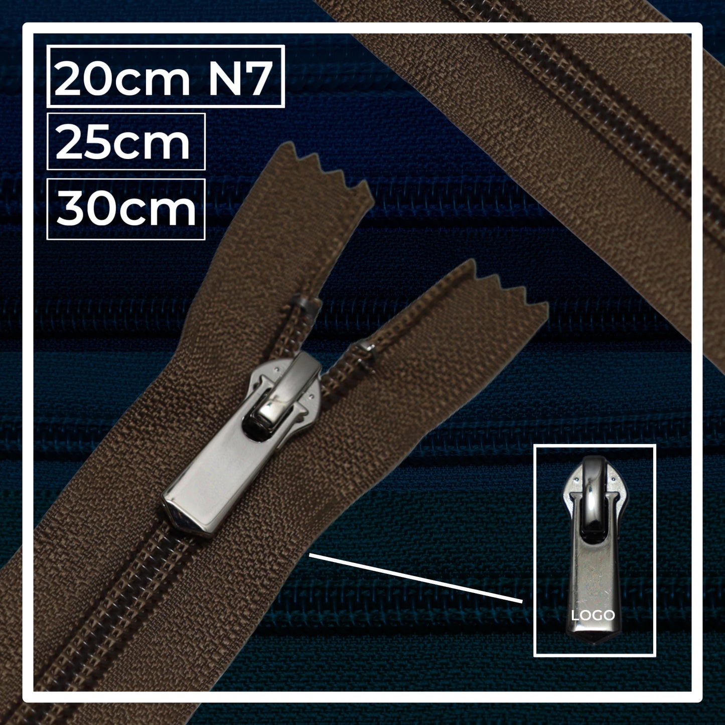 Nylon zippers N7 (N7) (closed)