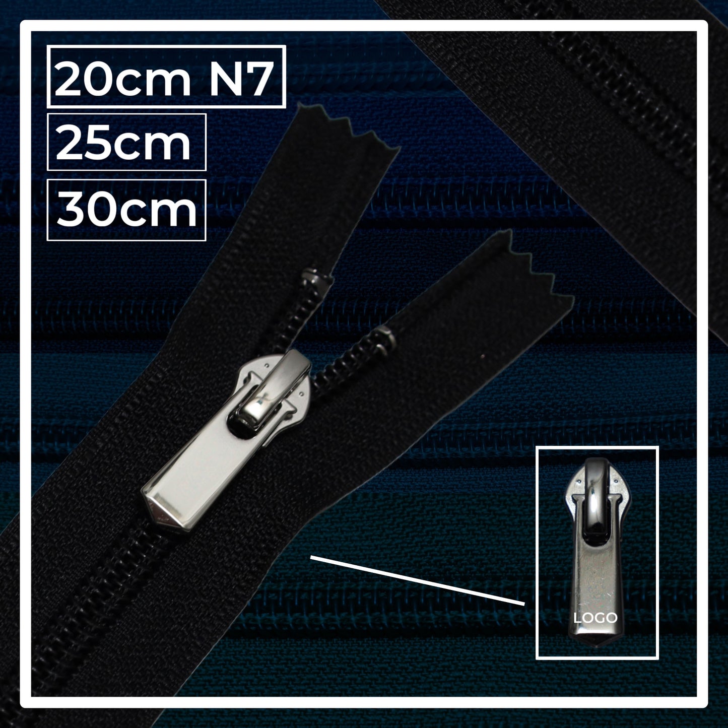 Nylon zippers N7 (N7) (closed)