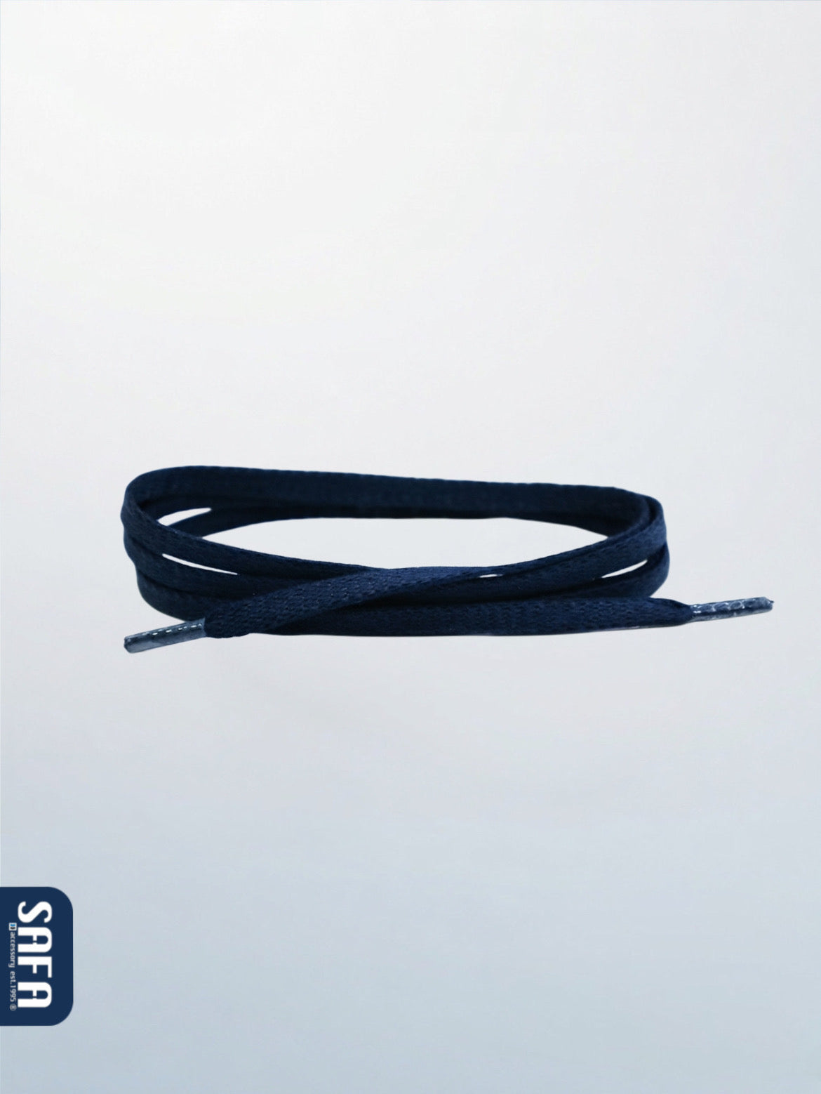 Waxed flat shoelaces