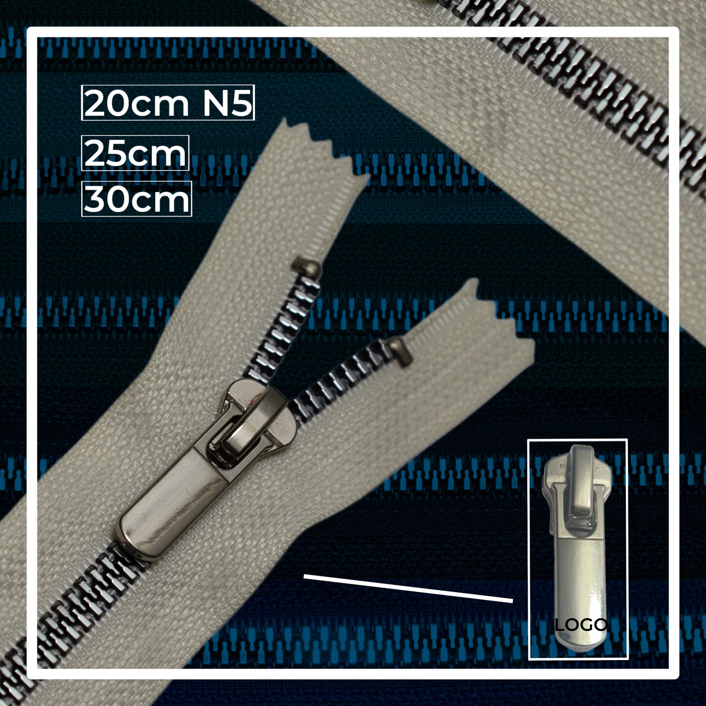 Plastic zippers N5 (N5) (closed)