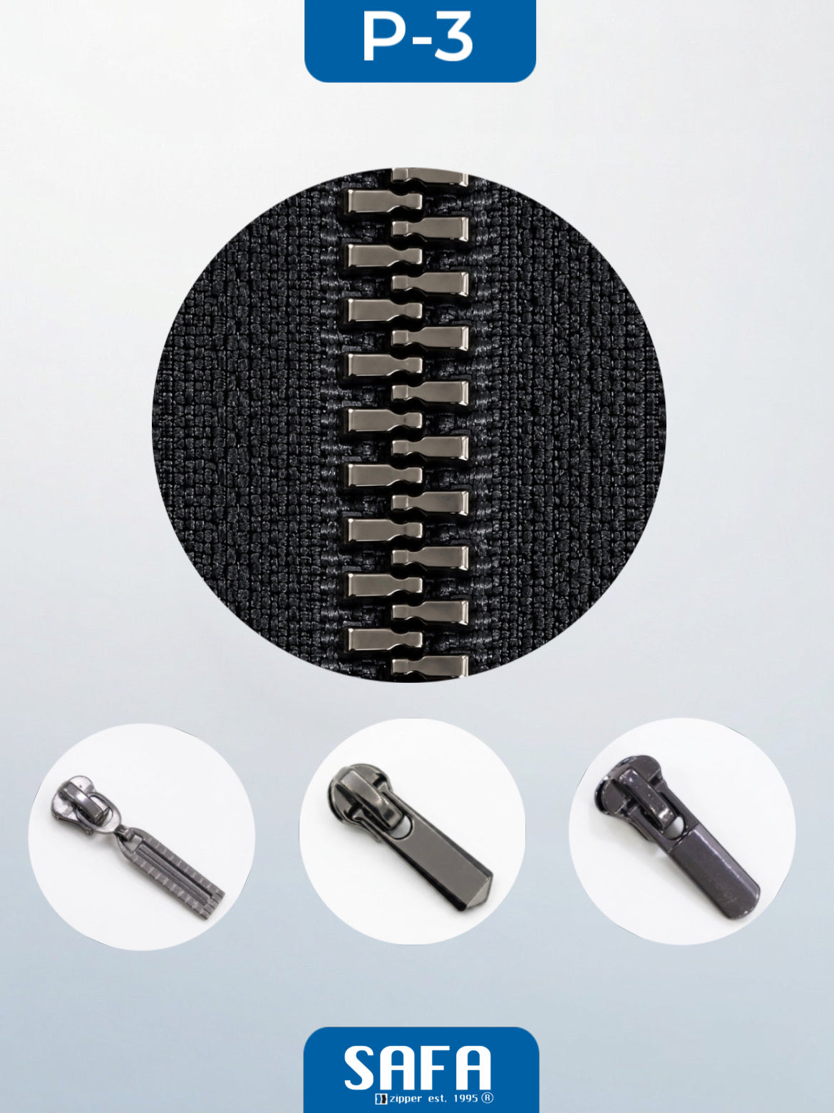 Plastic zippers N5 (N5) (closed)