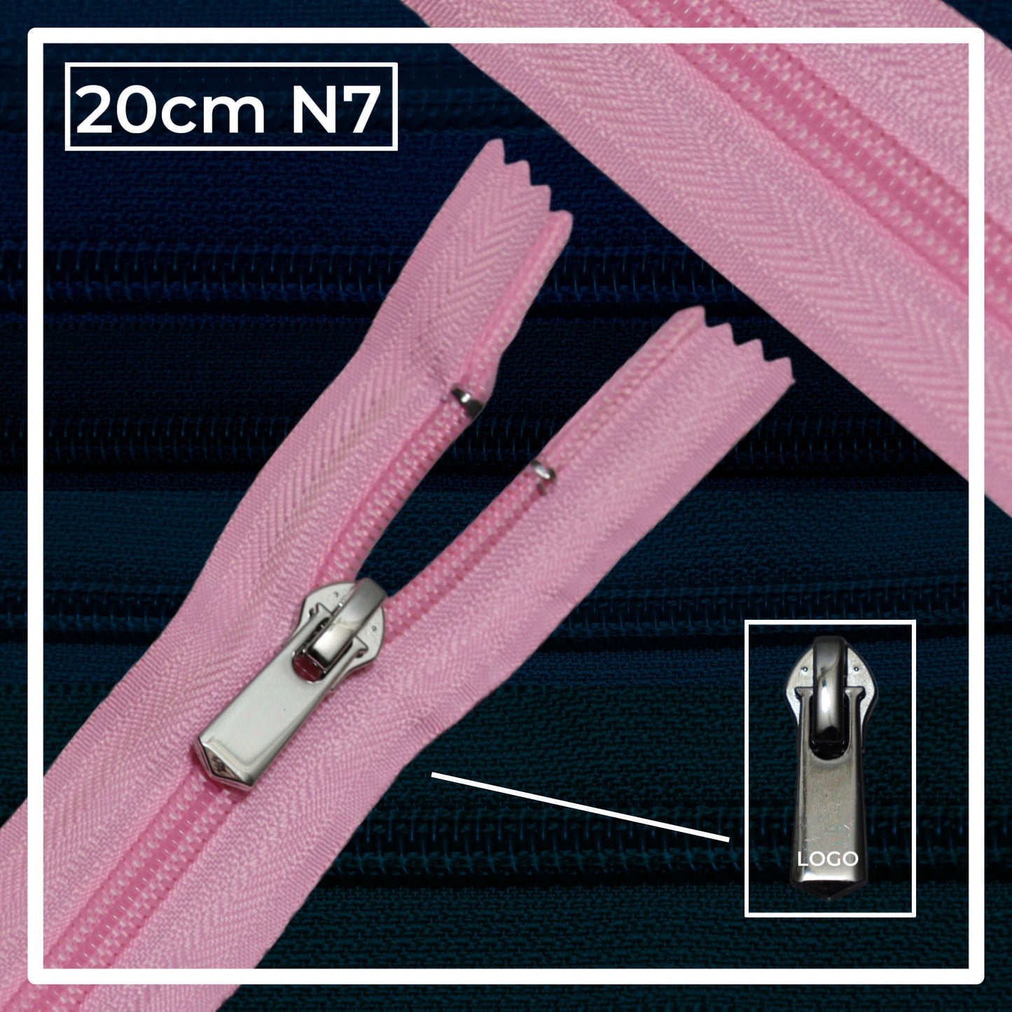 Nylon zippers N7 (N7) (closed)