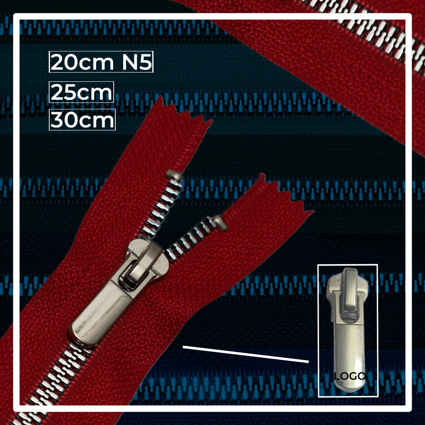 Plastic zippers N5 (N5) (closed)