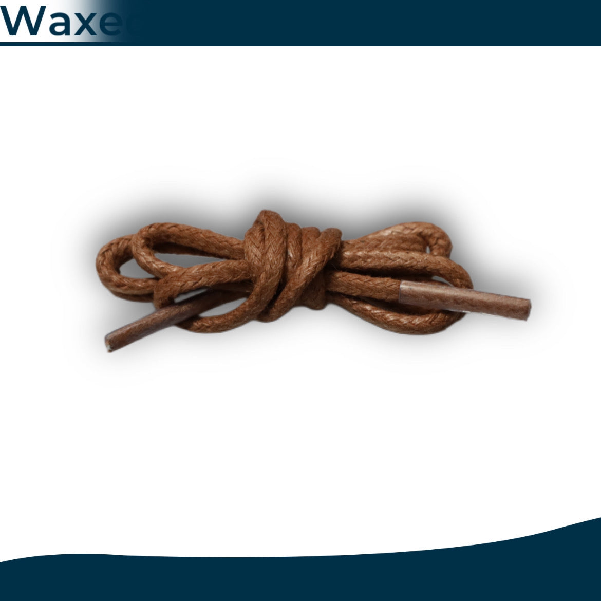 Waxed round shoelaces