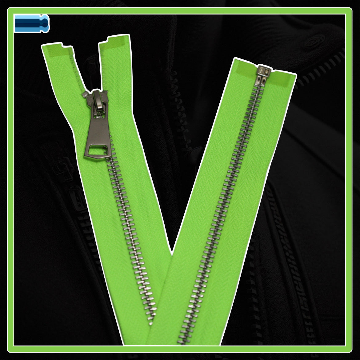 Metal zippers for jackets and clothes (from 5 cm to 75 cm)