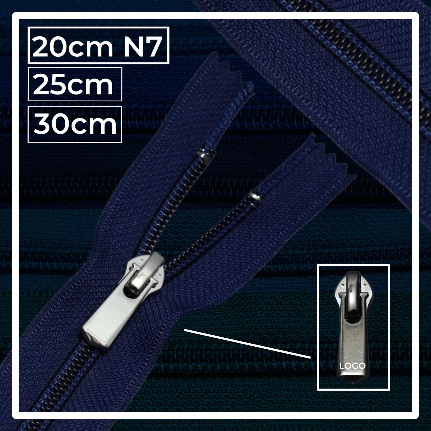 Nylon zippers N7 (N7) (closed)