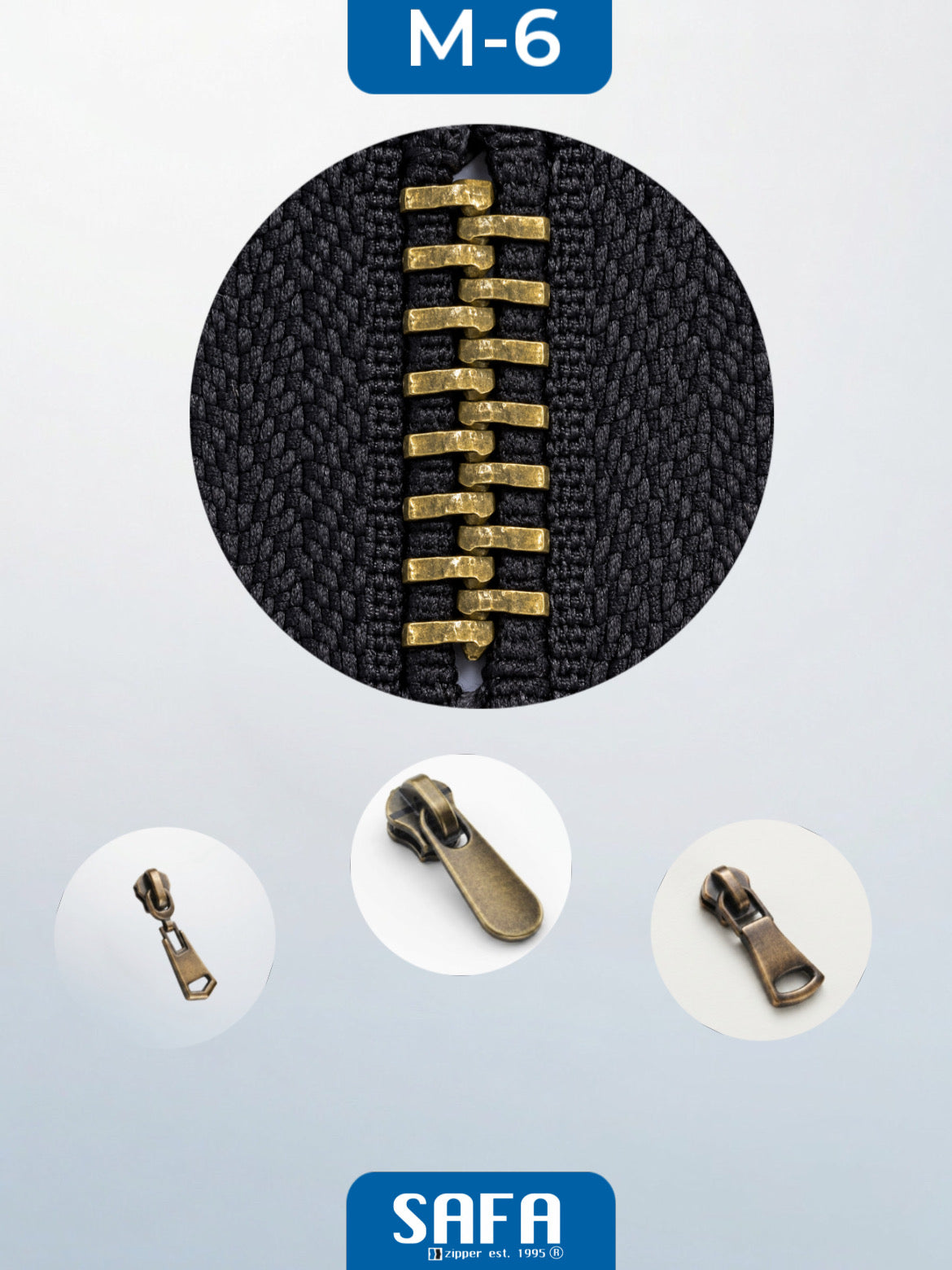 Metal zippers N5 (N5) (closed)