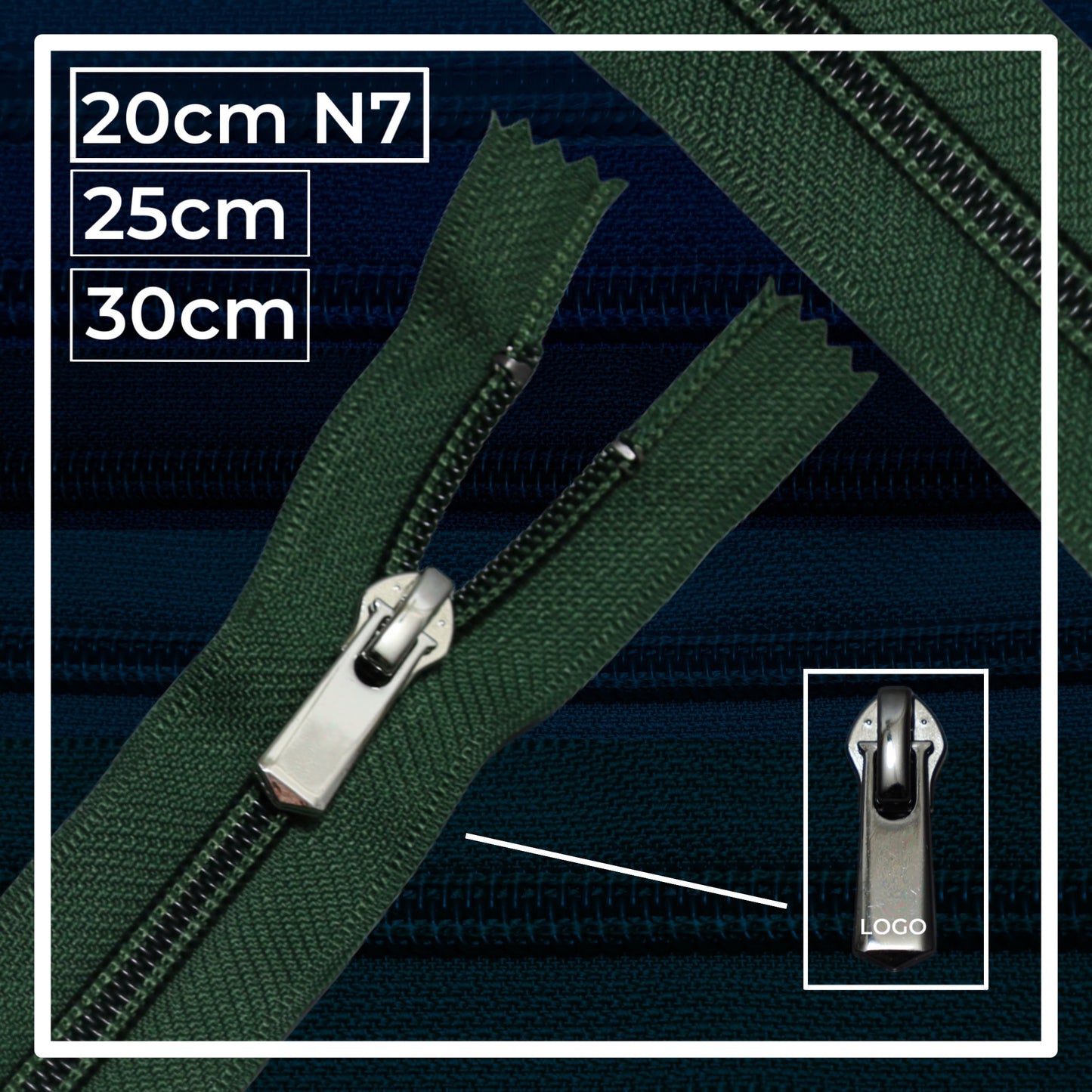 Nylon zippers N7 (N7) (closed)