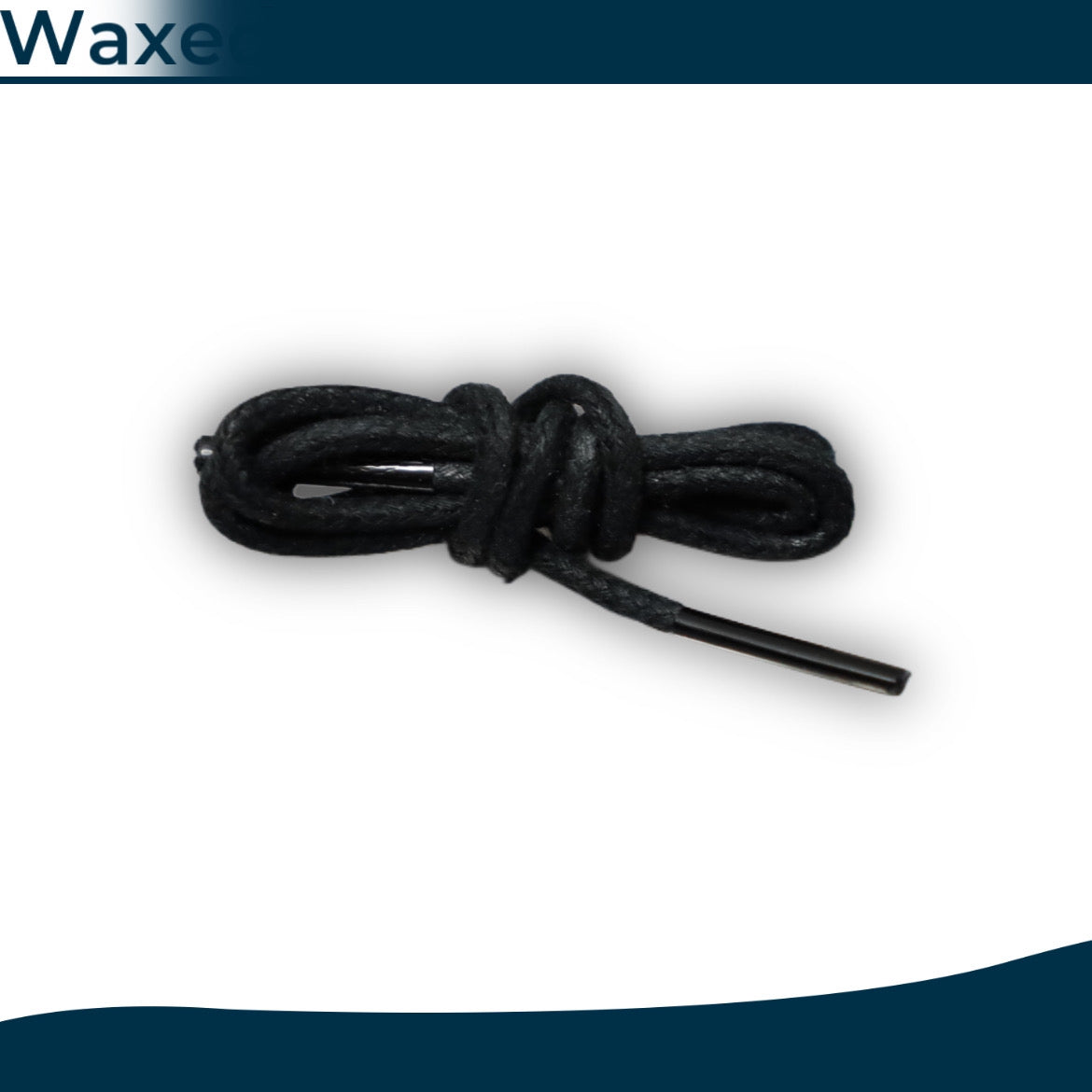 Waxed round shoelaces