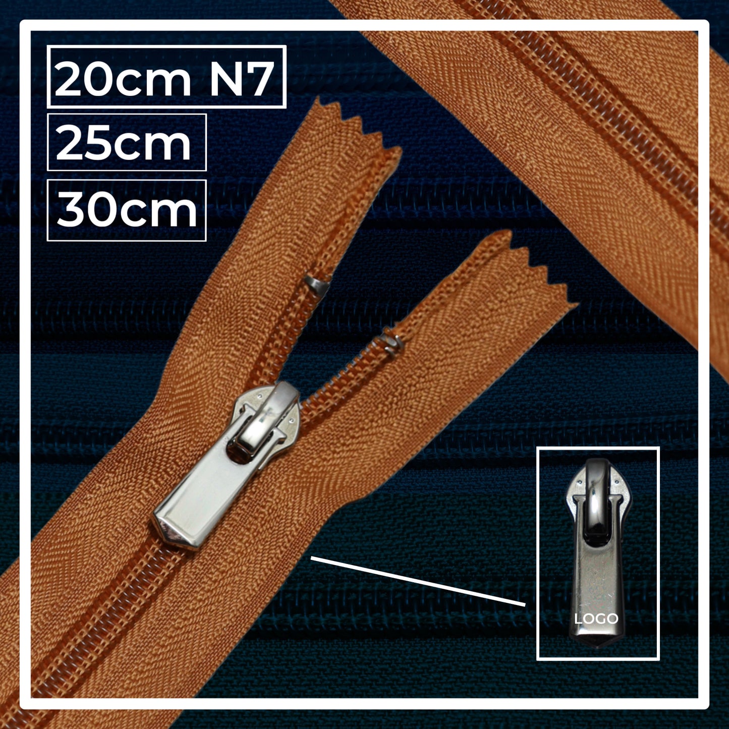 Nylon zippers N7 (N7) (closed)