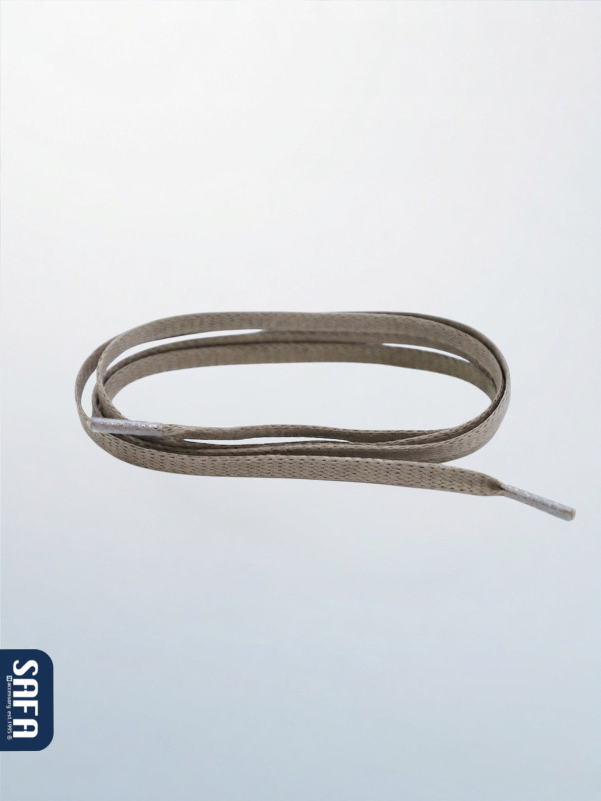 Waxed flat shoelaces