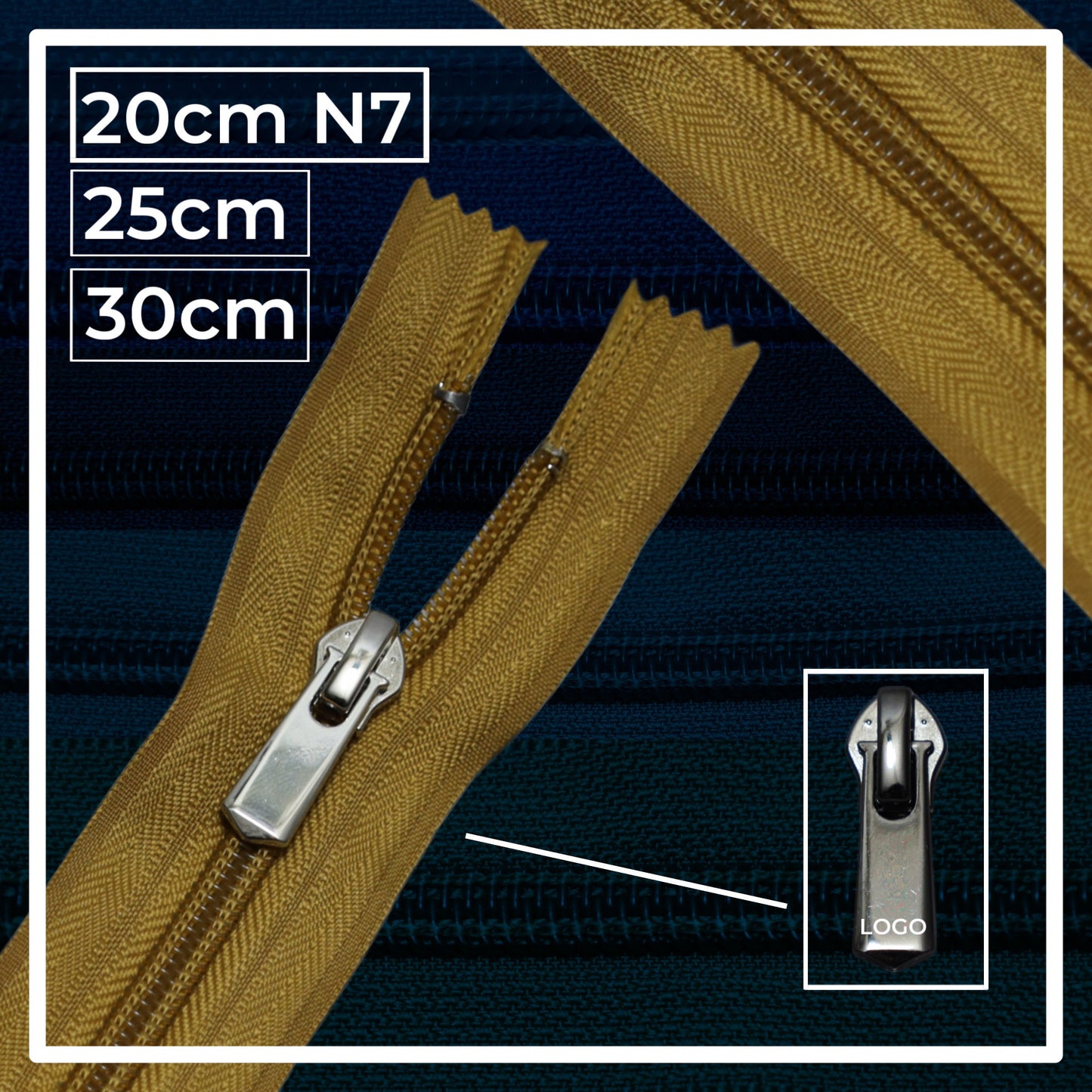 Nylon zippers N7 (N7) (closed)