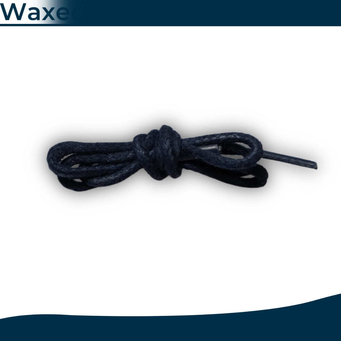 Waxed round shoelaces