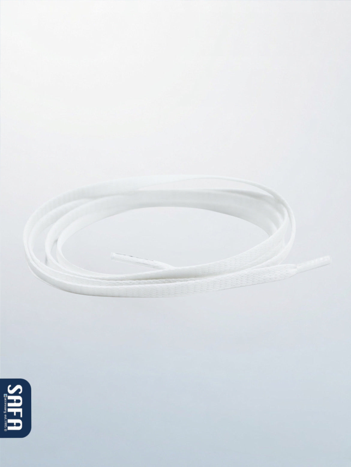 Waxed flat shoelaces