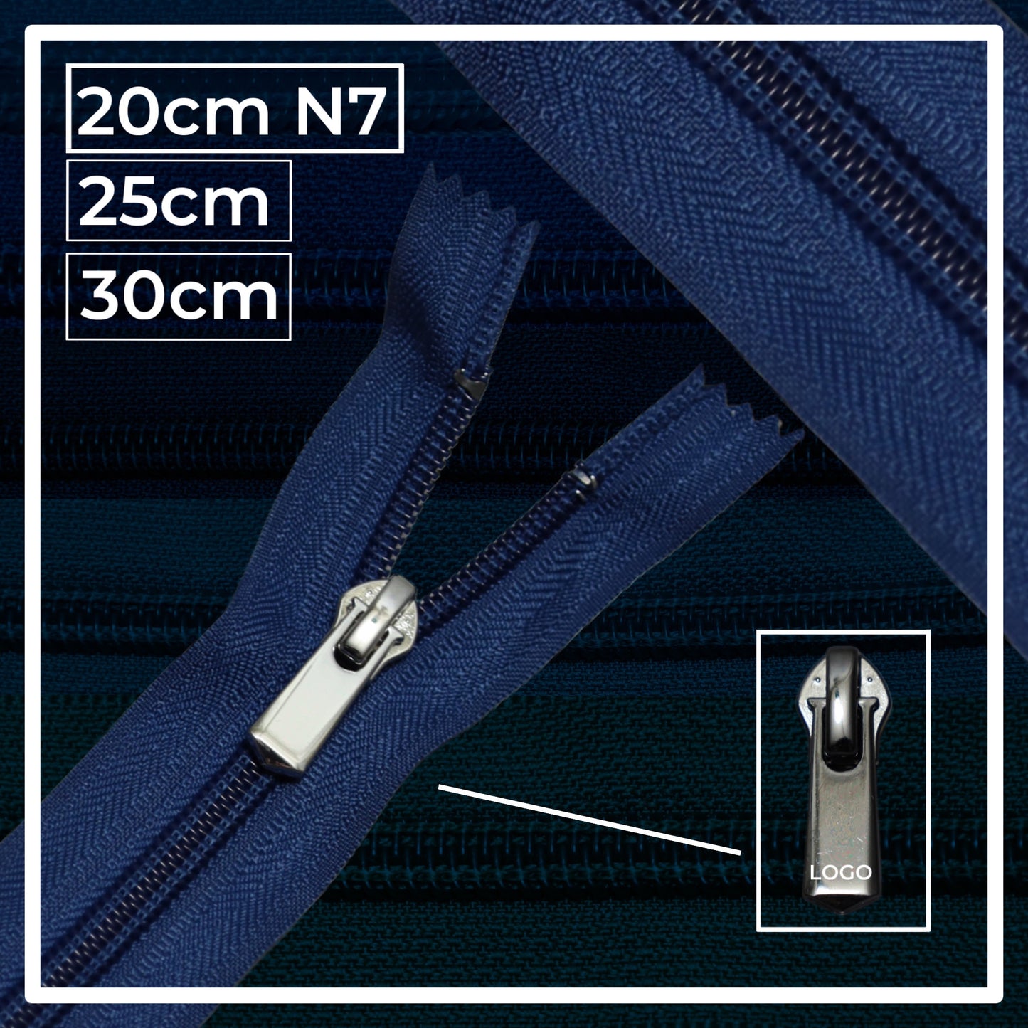 Nylon zippers N7 (N7) (closed)