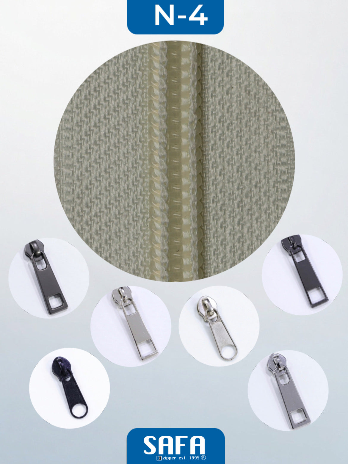 Nylon N3 N5 N7 N8 N10 long chain zippers