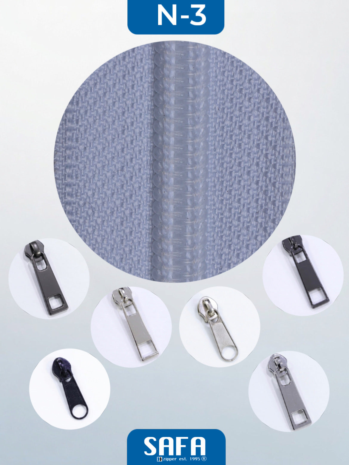 Nylon N3 N5 N7 N8 N10 long chain zippers