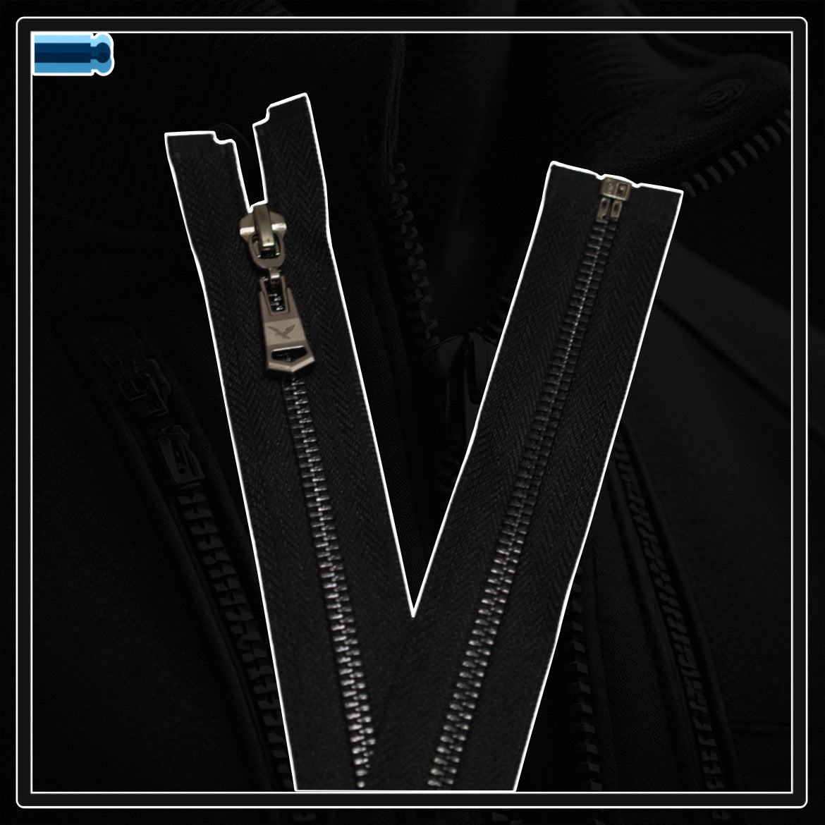 Metal zippers for jackets and clothes (from 5 cm to 75 cm)