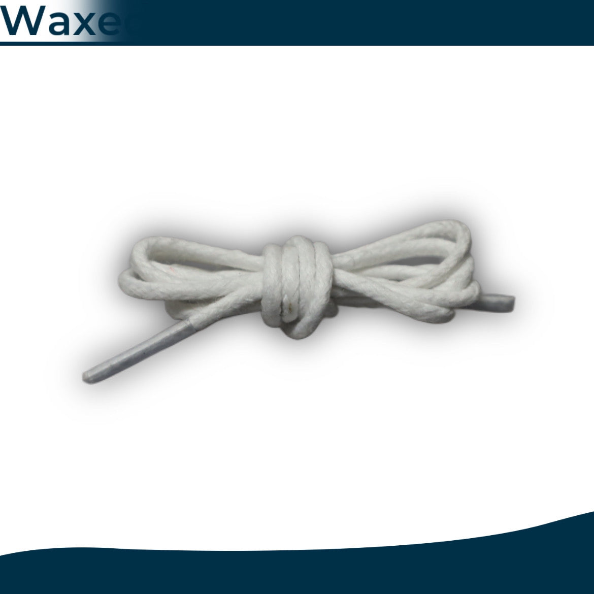 Waxed round shoelaces