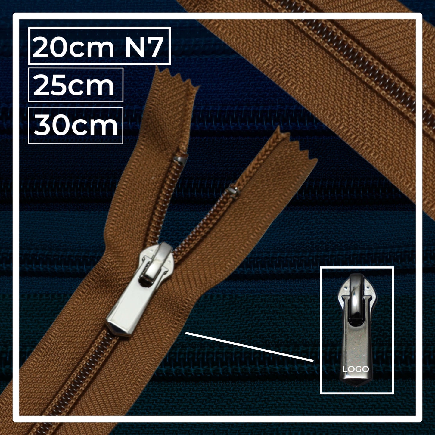 Nylon zippers N7 (N7) (closed)