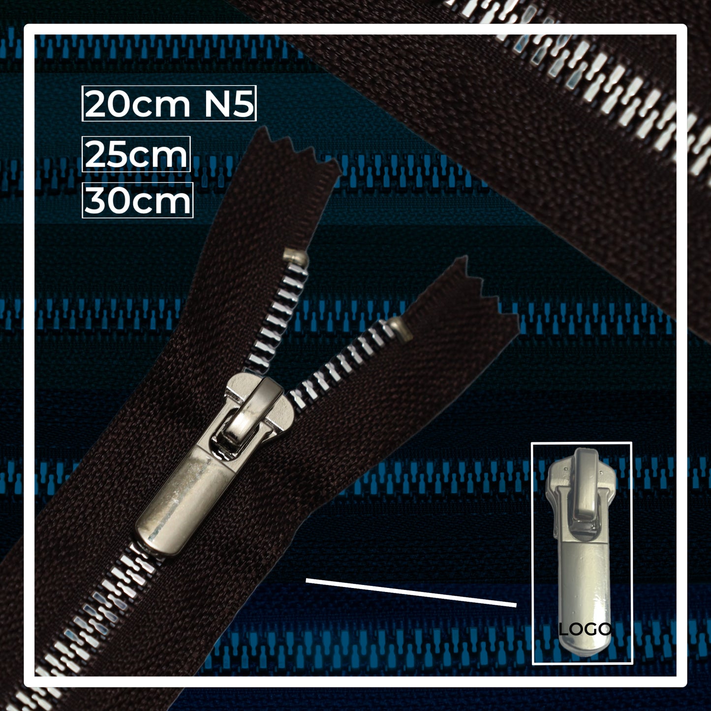 Plastic zippers N5 (N5) (closed)