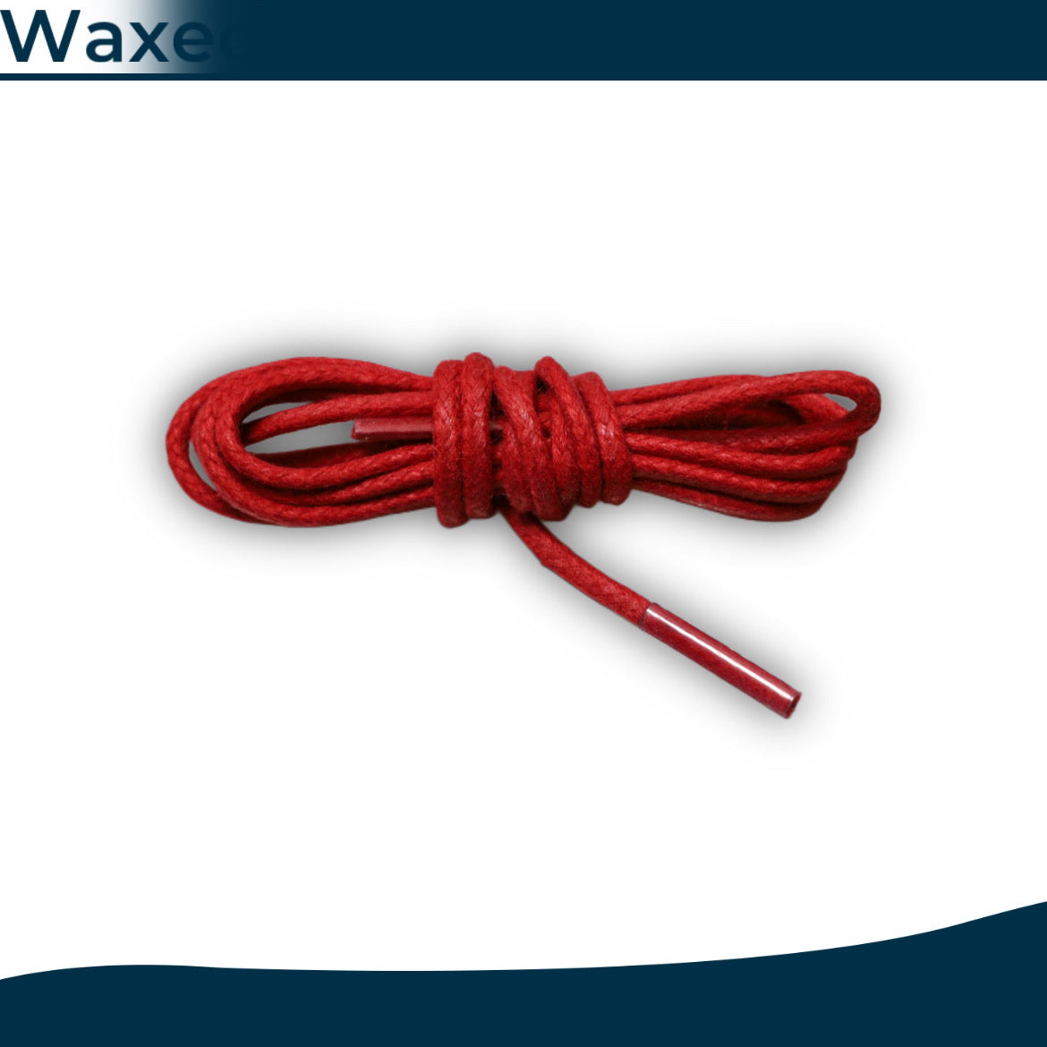 Waxed round shoelaces