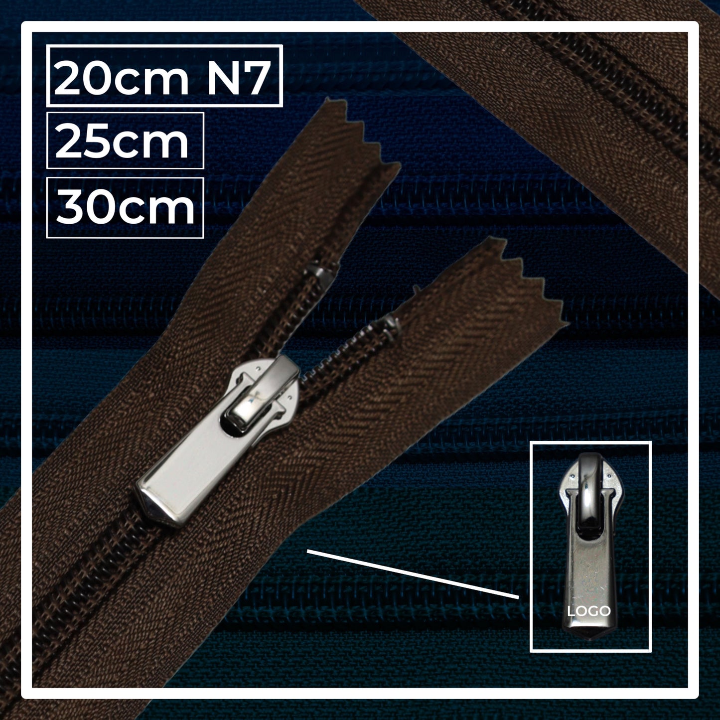 Nylon zippers N7 (N7) (closed)