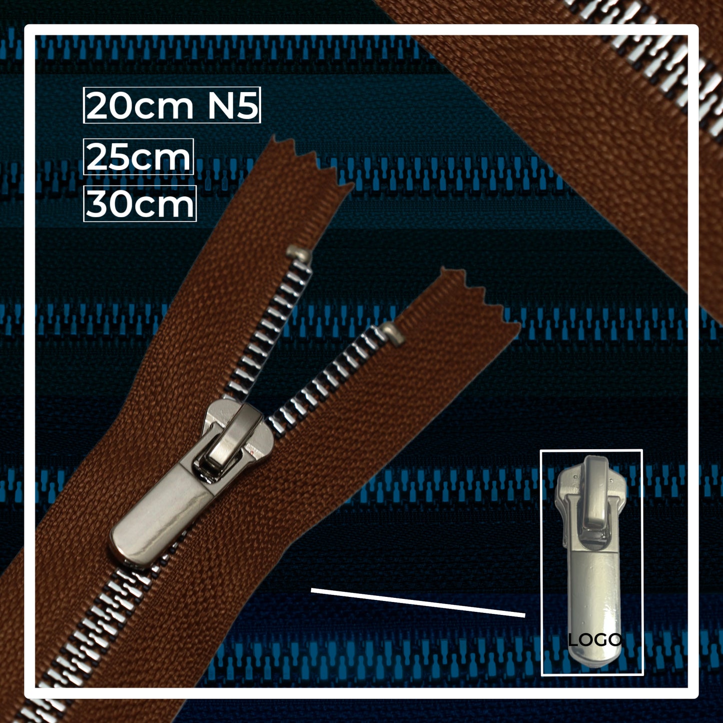 Plastic zippers N5 (N5) (closed)