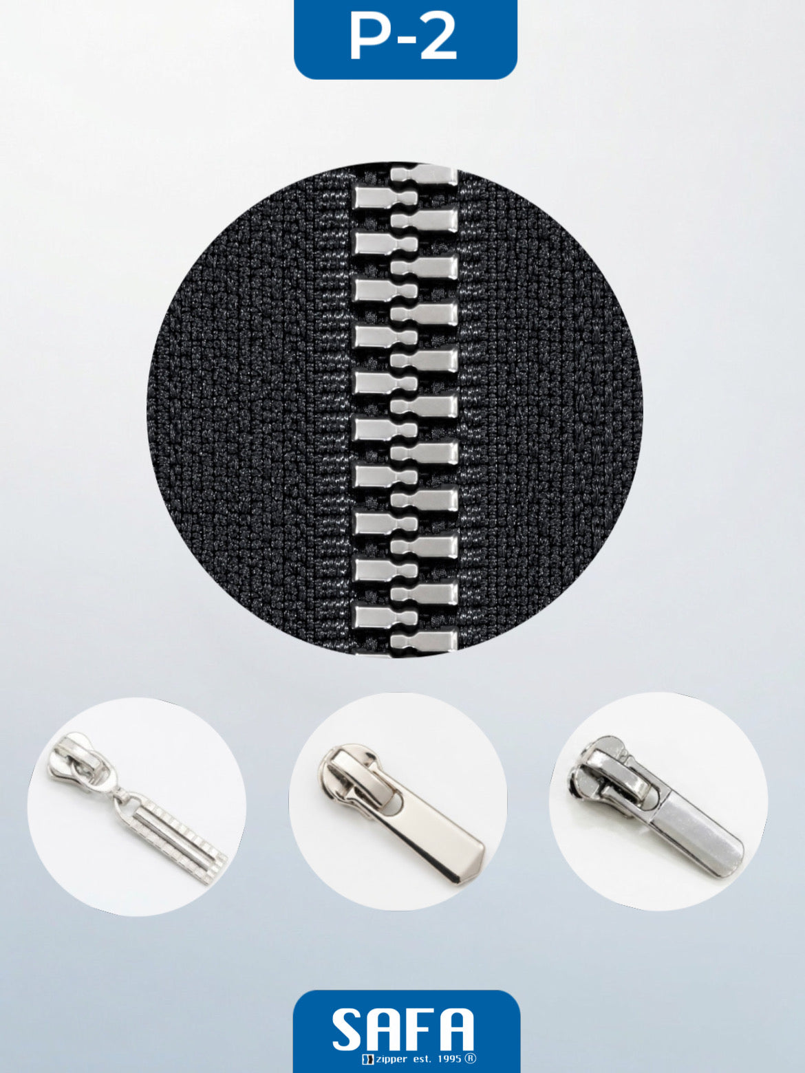 Plastic zippers N5 (N5) (closed)