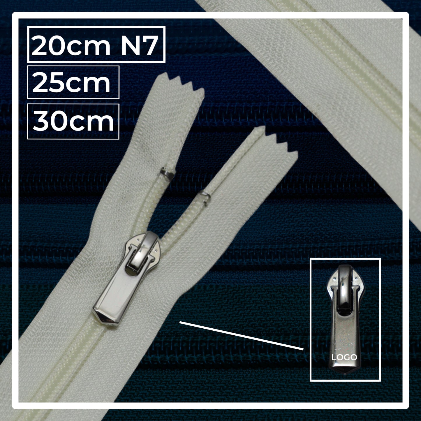 Nylon zippers N7 (N7) (closed)