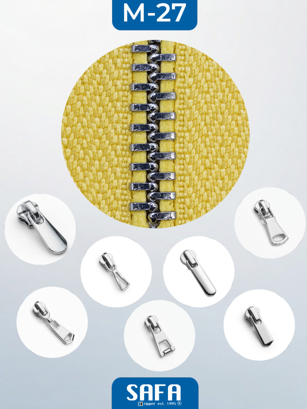 Metal zippers N5 (N5) (closed)