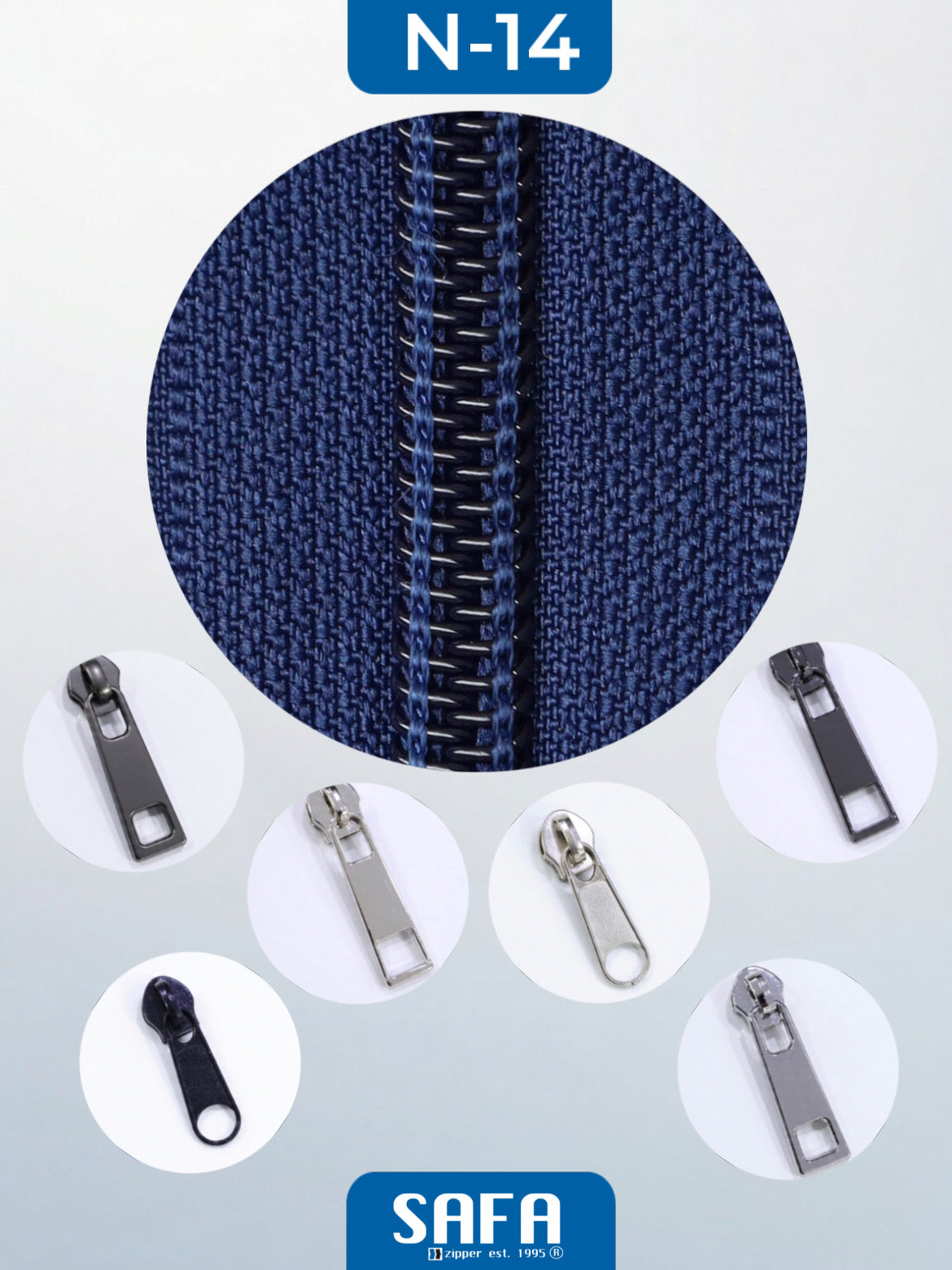 Nylon N3 N5 N7 N8 N10 long chain zippers