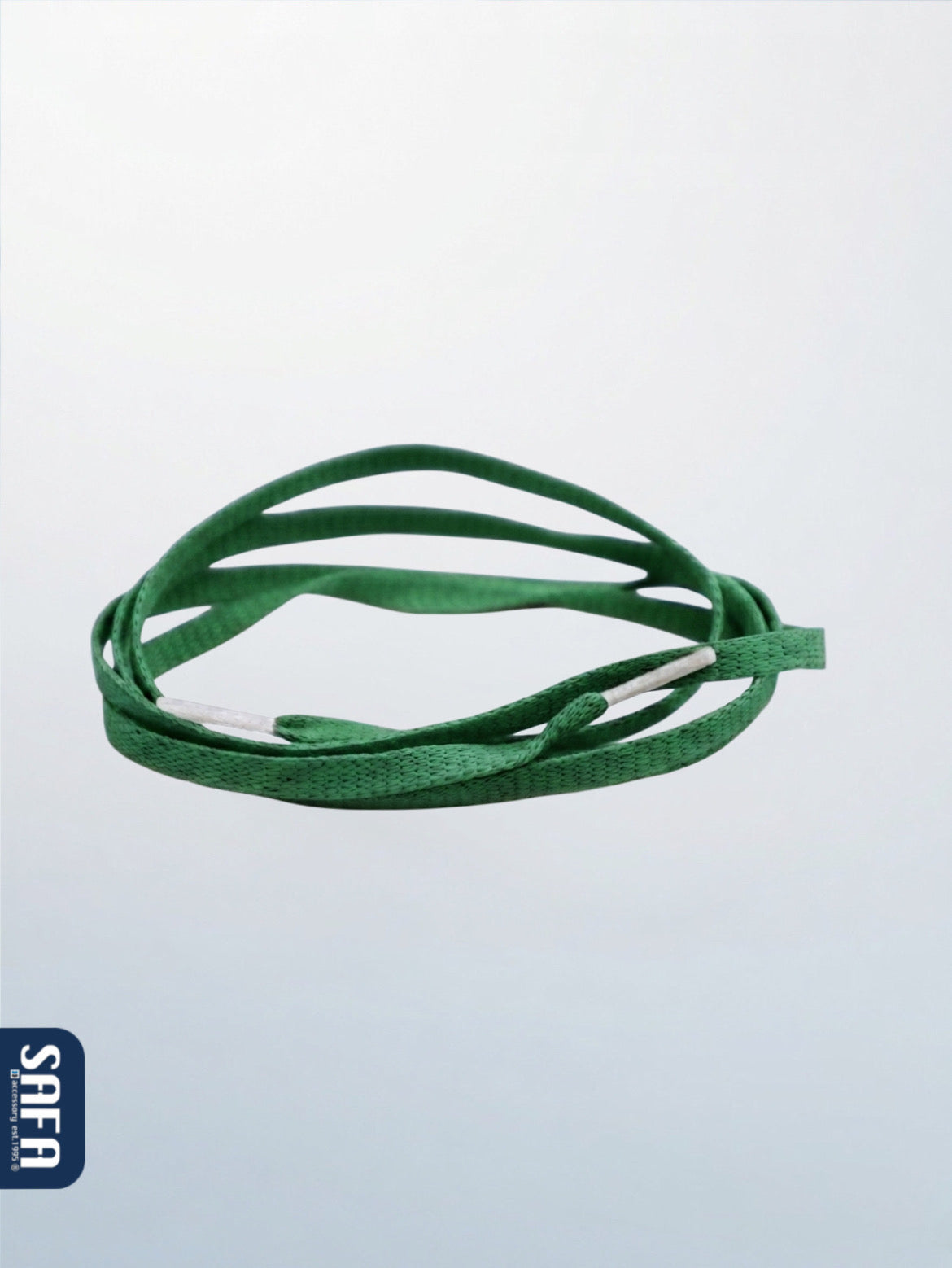 Waxed flat shoelaces