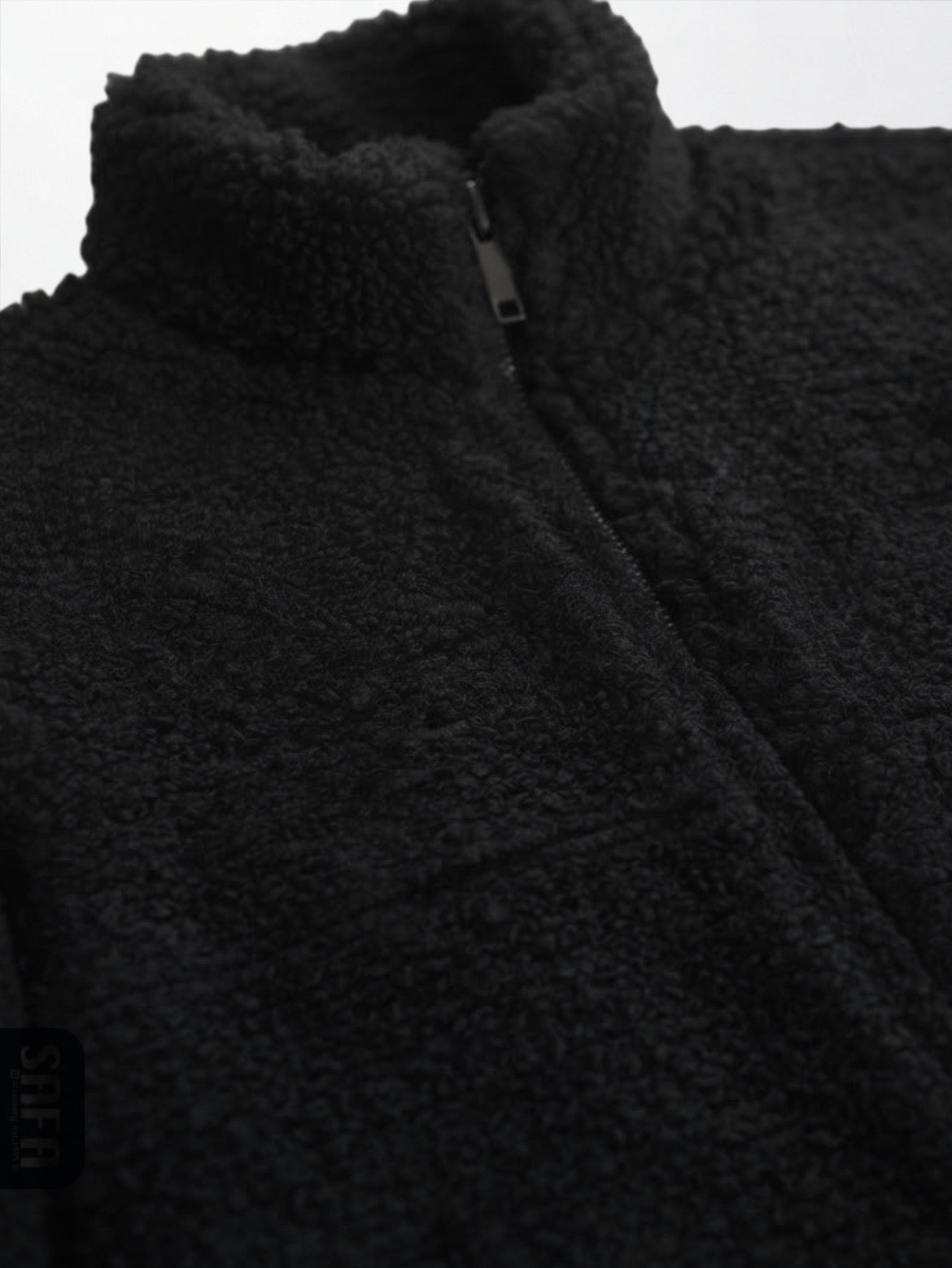 Fur and boucle fabric